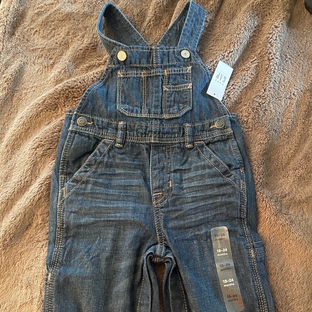 NWT Baby Gap Denim Overalls 18-24 Month